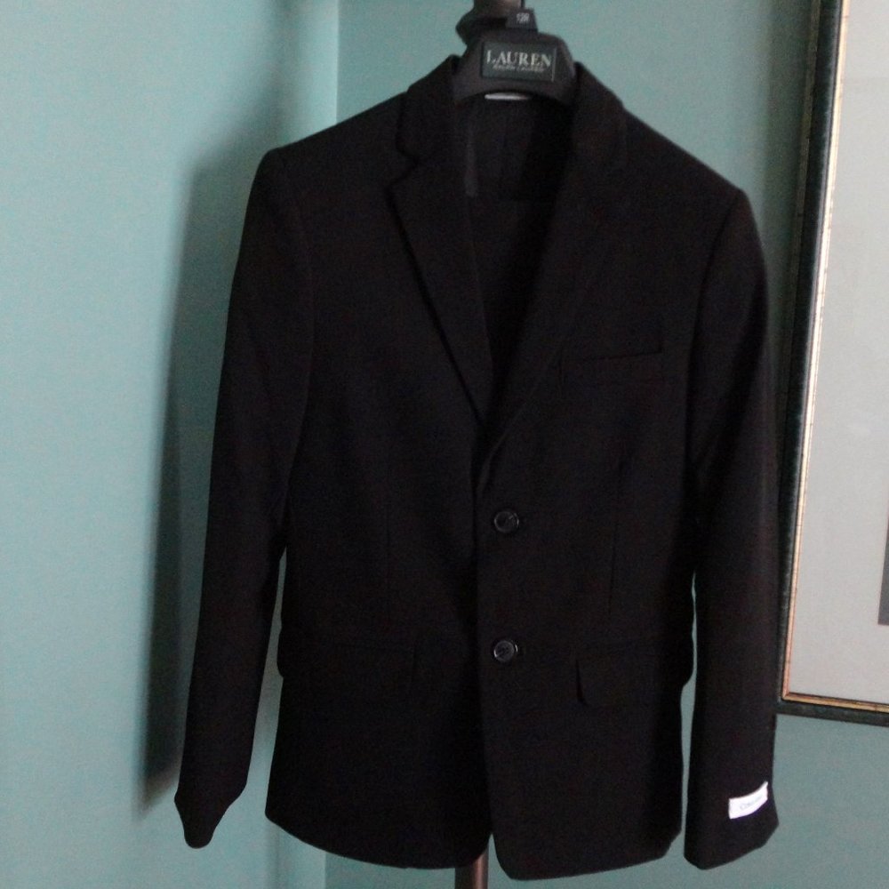 Boys size 12R Dress Suit Black